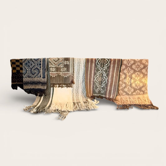 Handwoven Organic Cotton Table Runner from Bali