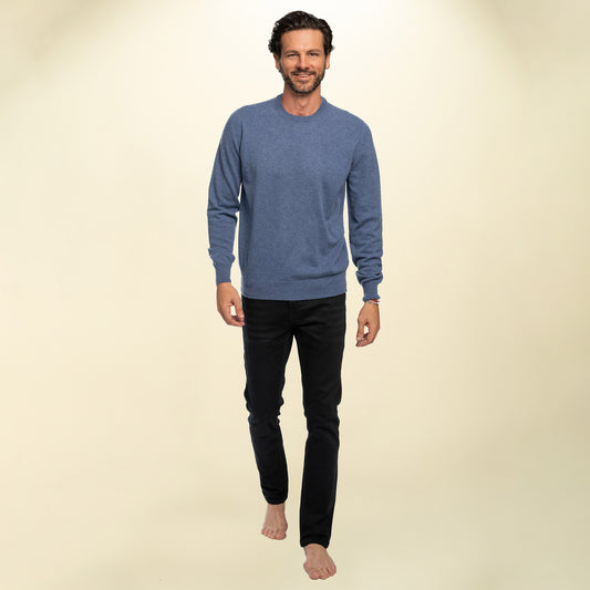 Men’s Italian Renewed Cashmere Crewneck Sweater