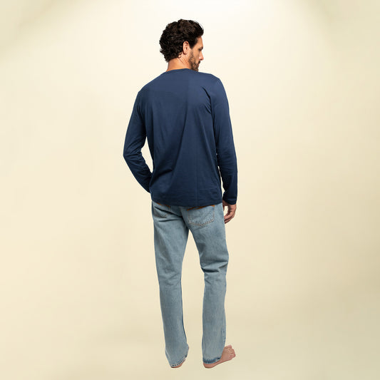 found. Men's Organic Cotton Long Sleeve Crew Neck