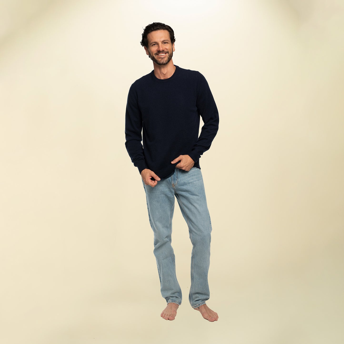 Men’s Italian Renewed Cashmere Crewneck Sweater