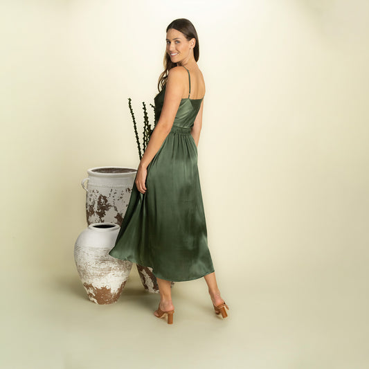 The Simonetta Solid Silk Skirt