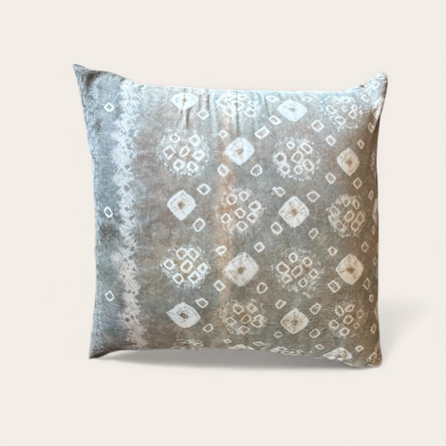 found. Collection Hand-Batik Tye-Dye Silk Pillowcase Sky Blues