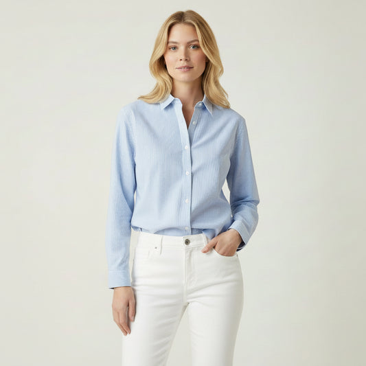 Laura Organic Cotton Button Down Shirt