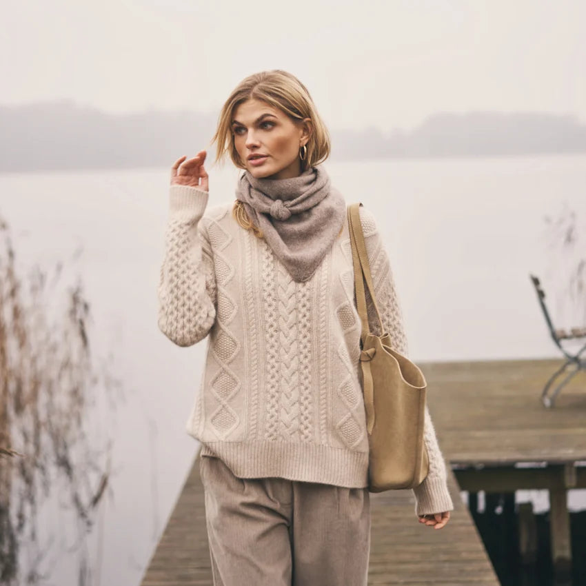 Malou Cashmere Fisherman's Sweater