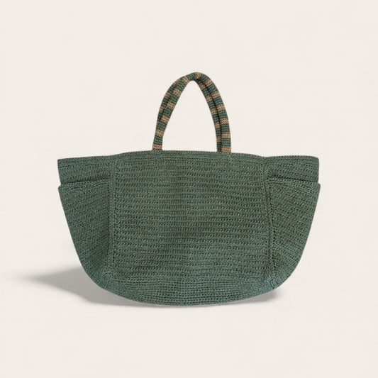 Hand Woven found. Horizontal Day Bag