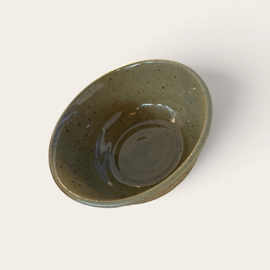 ap pottery green clay bowl