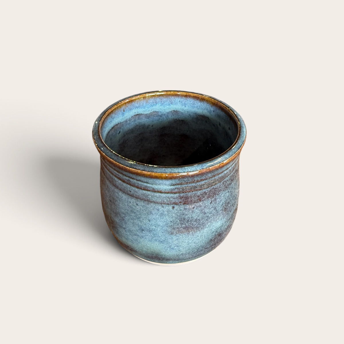 ap pottery deep blue cup