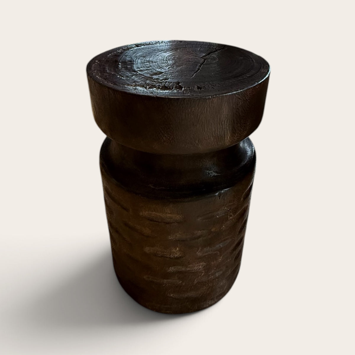 Notched Side Table/ Stool Mango Wood