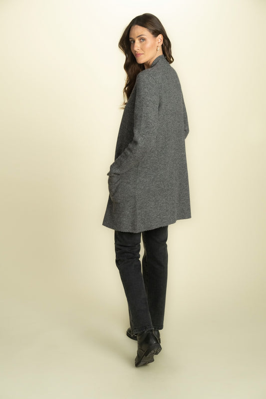 Reversible Swing Cardigan – Baby Alpaca, Two-Tone