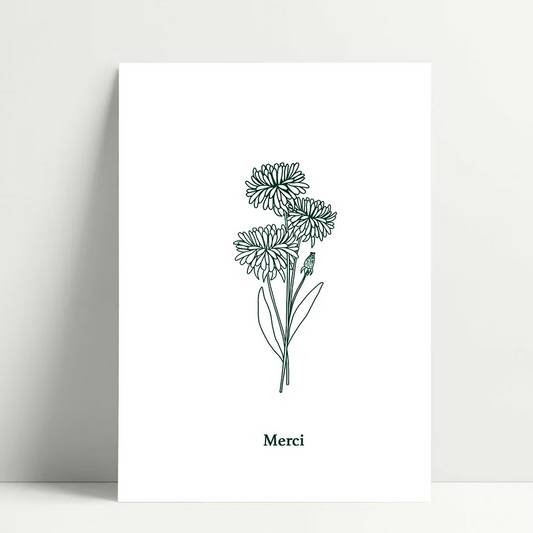 Screen Print Postcard with Envelope