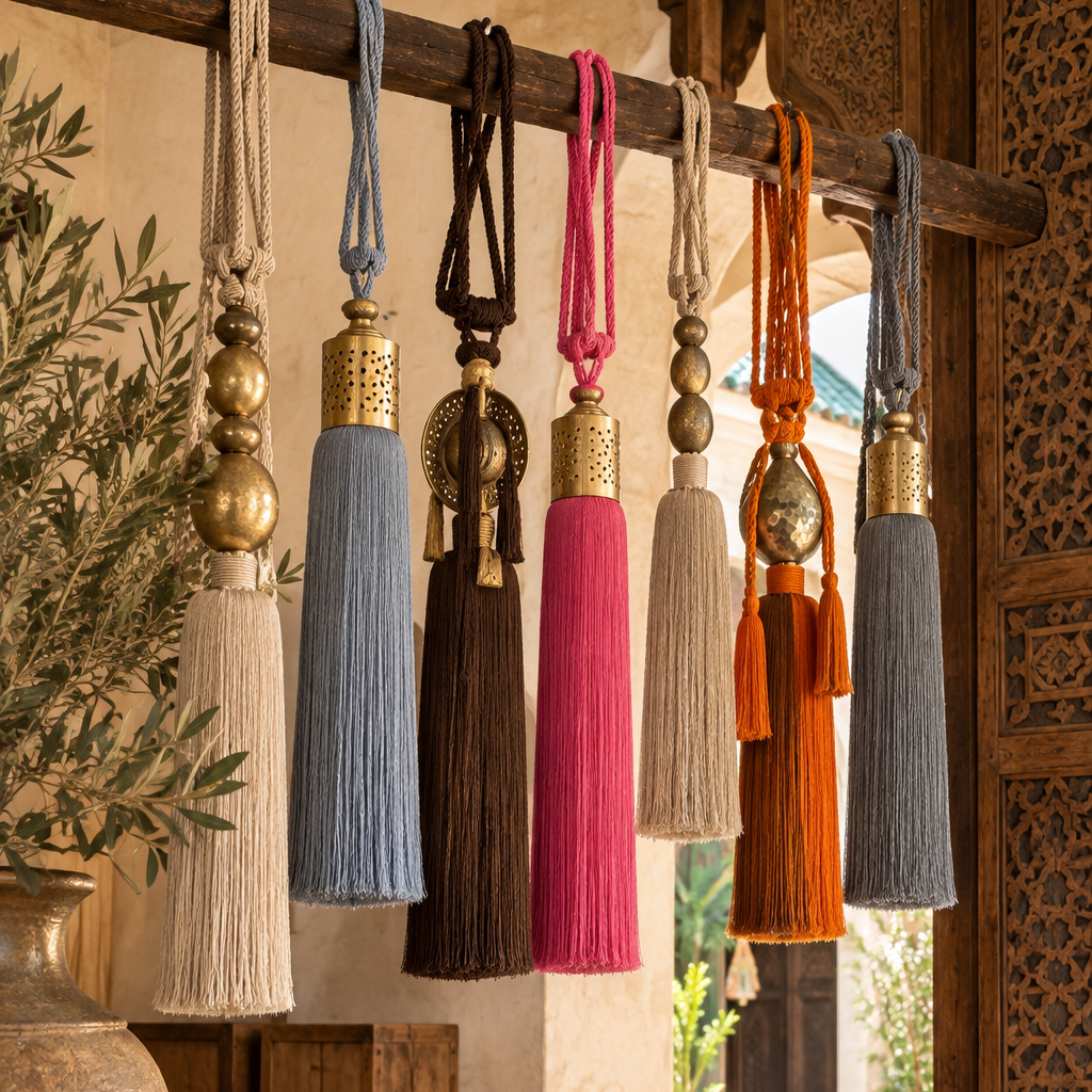 fes hand made tassel cactus silk natural dye