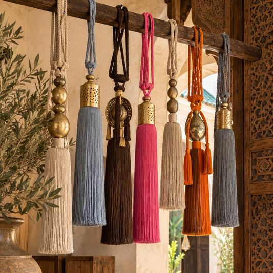 fes hand made tassel cactus silk natural dye