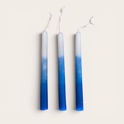Oaxacan Wide Hand-Poured Ombré Taper Candles