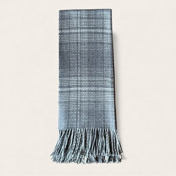 Plaid Baby Alpaca, Natural Colored Yarn Blanket