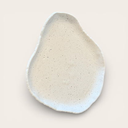 ap pottery matte cream natural dish