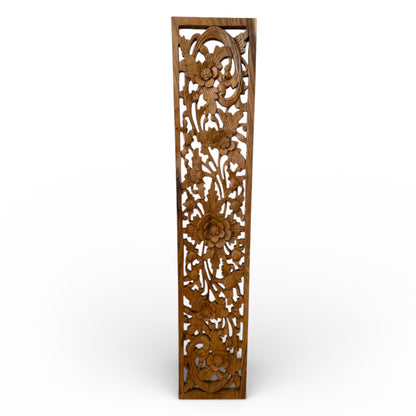 Hand Carved Teak Decorative Panel
