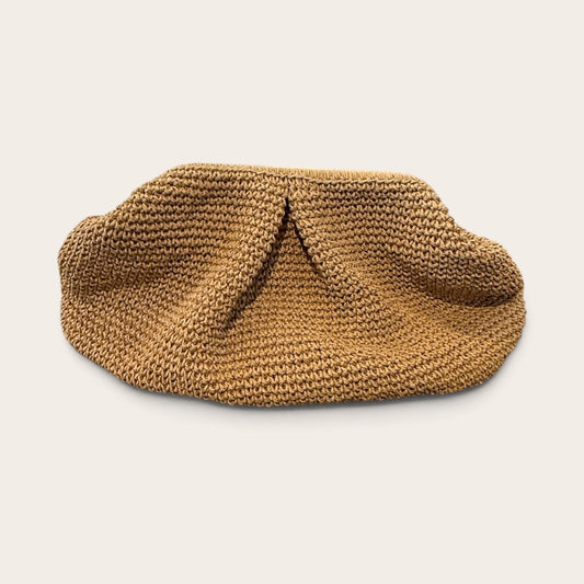 Linen Raffia Clutch