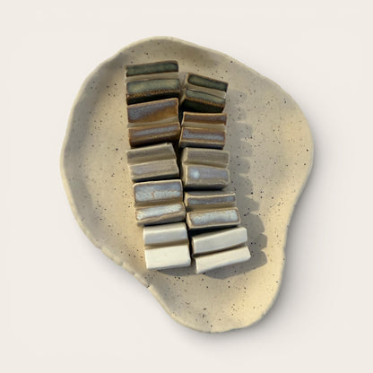 ap pottery matte cream natural dish