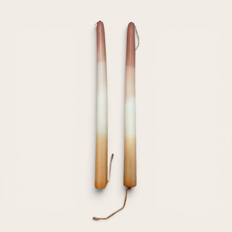 Oaxacan X-Large Hand-Poured Ombré Taper Candles
