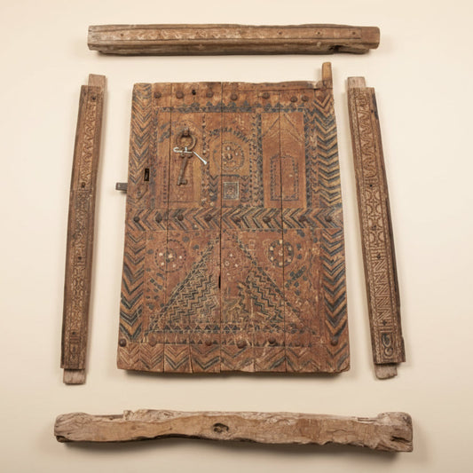 Antique Moroccan Amazigh (Berber) Granary Door Panel