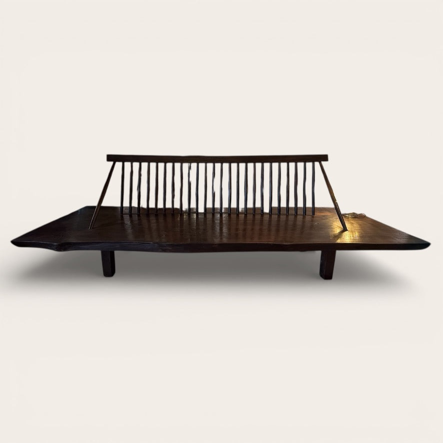 Zen Spindle Back Bench - Teak