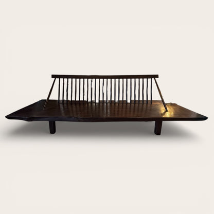 Zen Spindle Back Bench - Teak