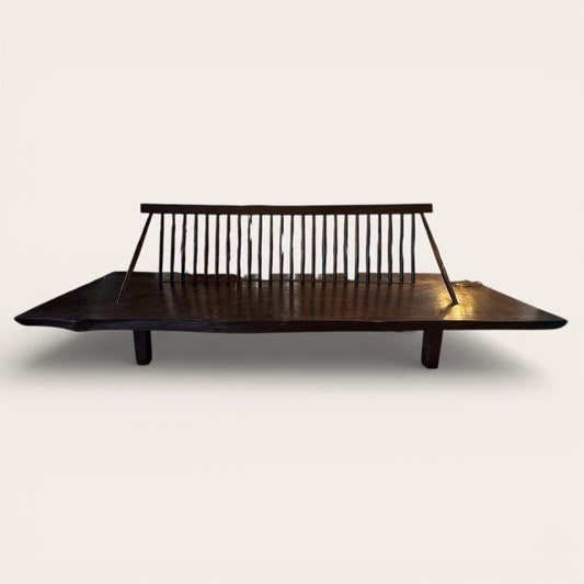 Zen Spindle Back Bench - Teak