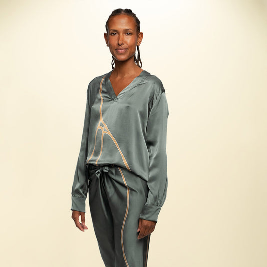 The Luma Batik Silk Tunic