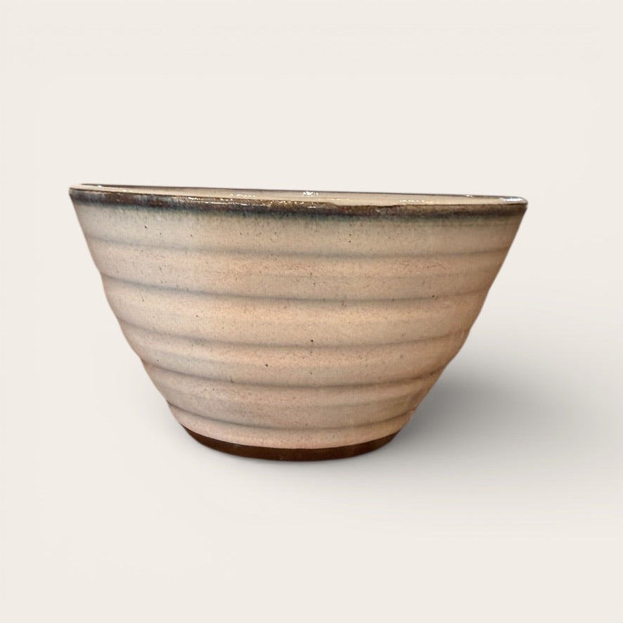ap pottery small pink pearl ribbed bowl