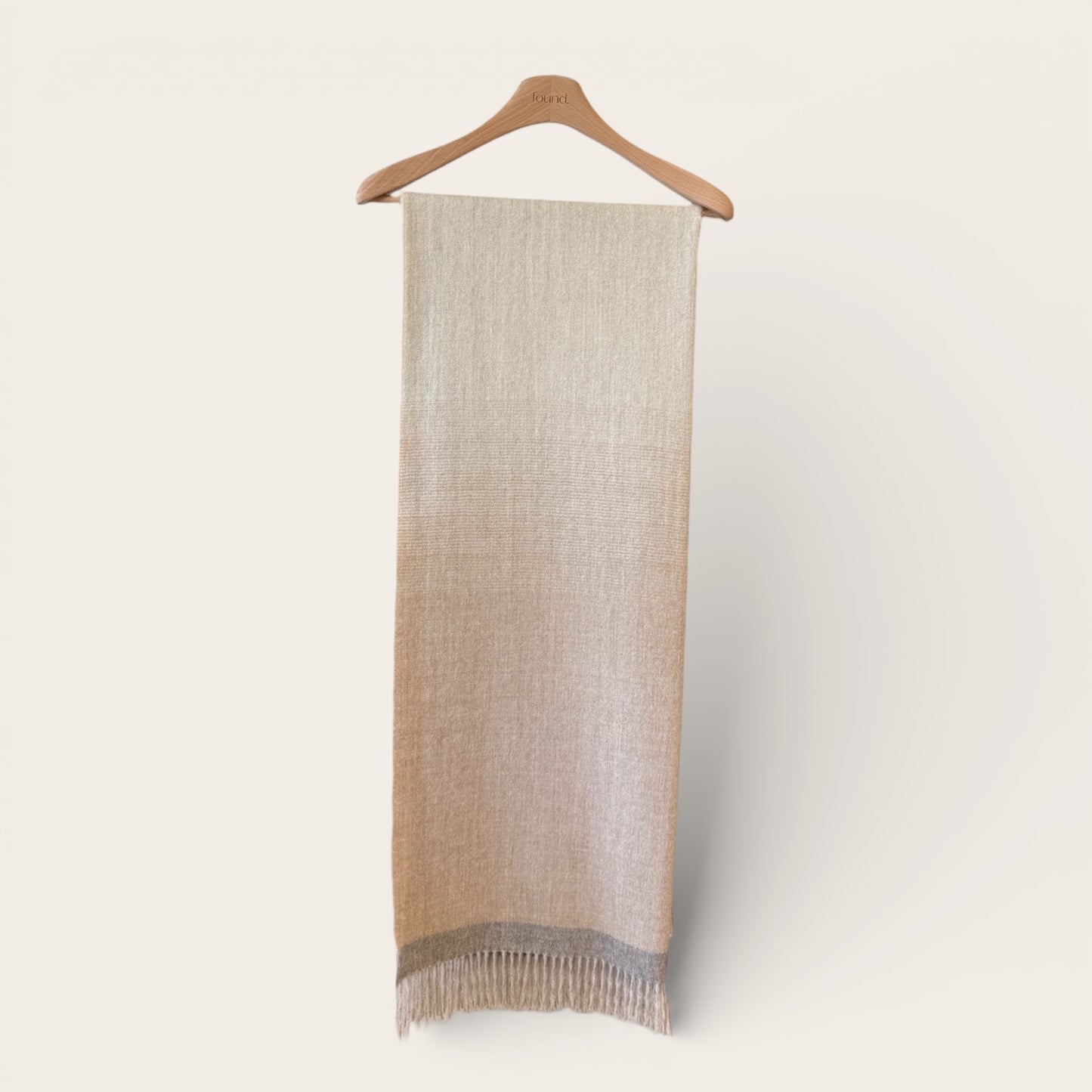 Ombre Baby Alpaca Throw Beige