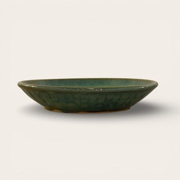 ap pottery turquoise shallow dish