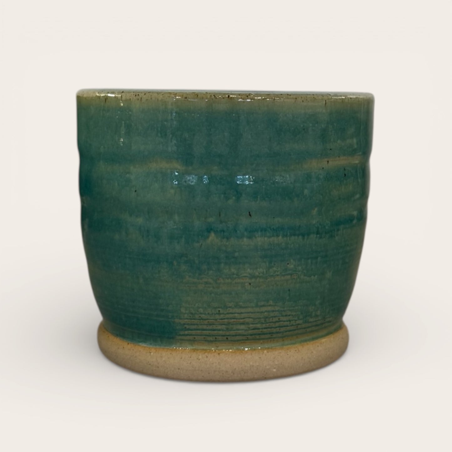 ap pottery turquoise textured cup