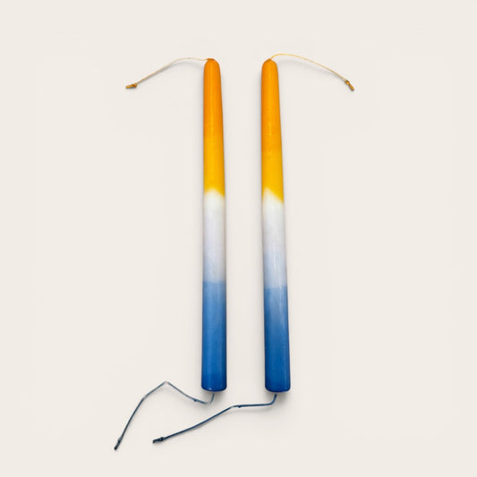 Oaxacan X-Large Hand-Poured Ombré Taper Candles