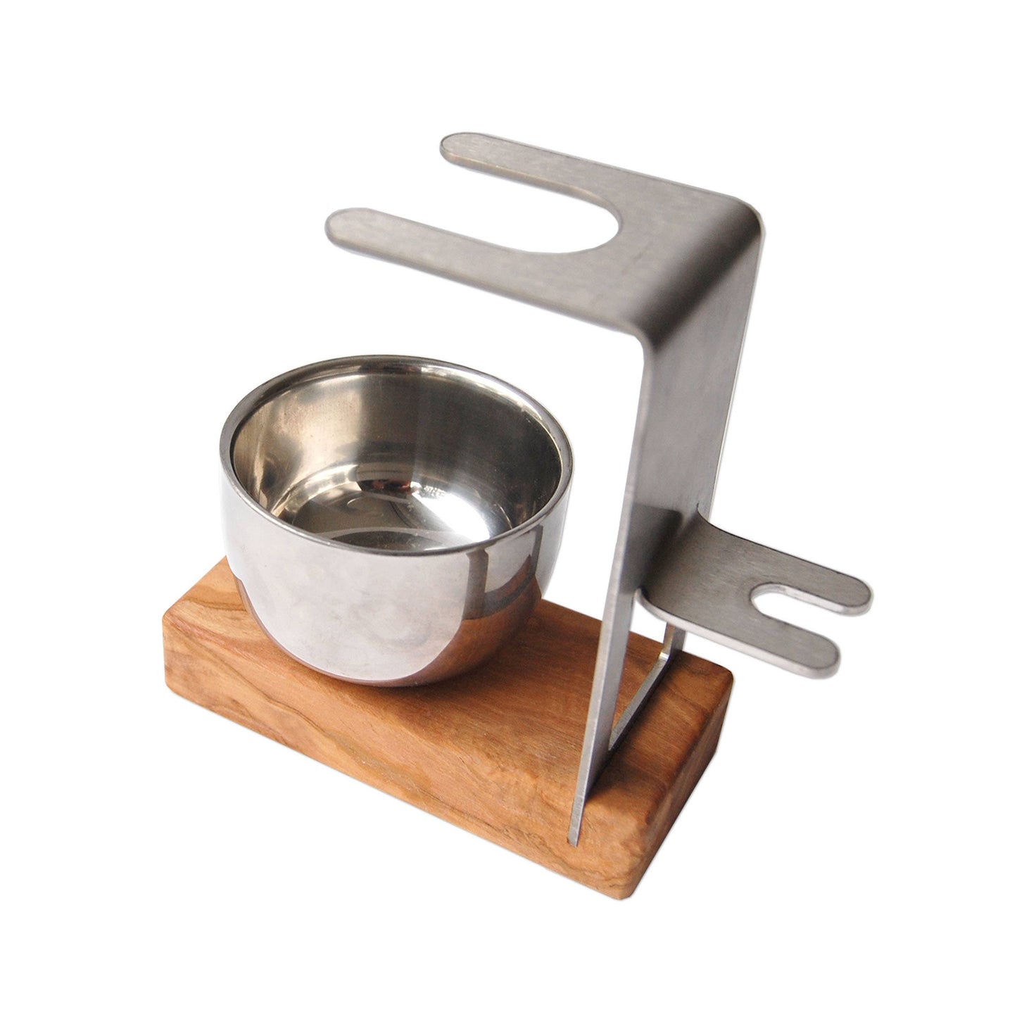 Shaving brush and razor holder, Metal