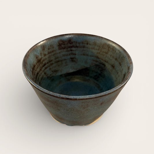 ap pottery blue stone matte bowl
