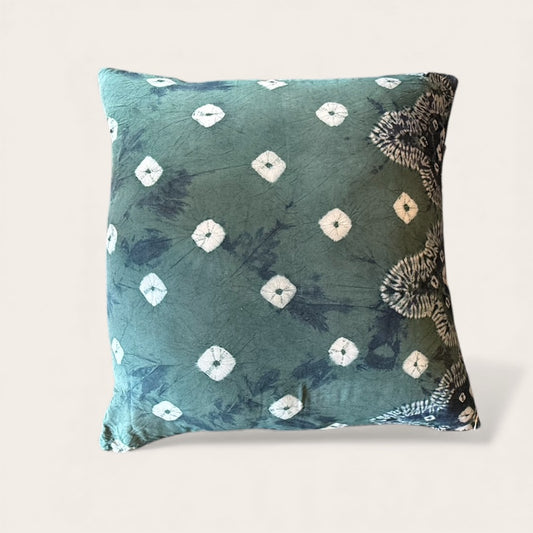 found. Collection Hand-Batik Tye-Dye Silk Pillowcase Ocean Hues