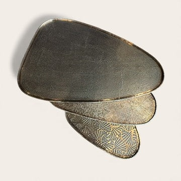 found. Moroccan Hand Crafted Nesting Coffee Table