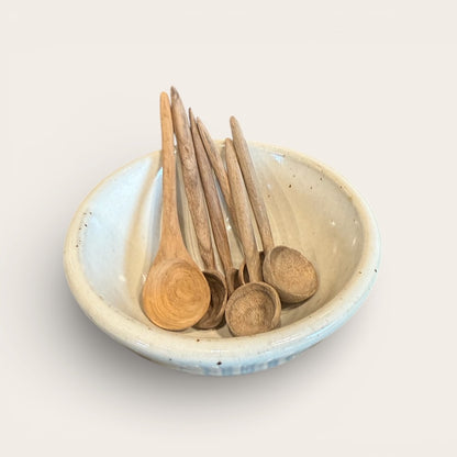 ap pottery cream "salt" bowl