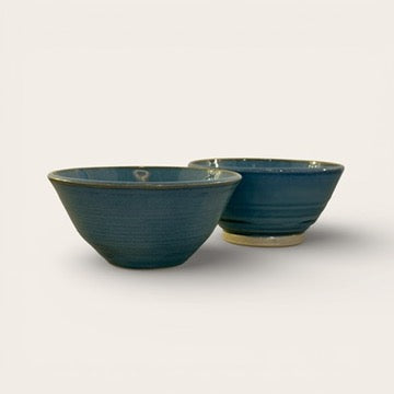 ap pottery small blue bowl
