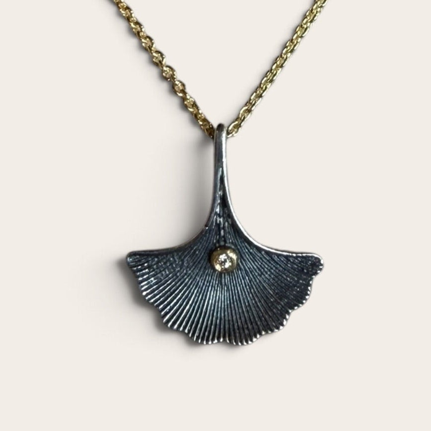 Ginkgo Flower Charm