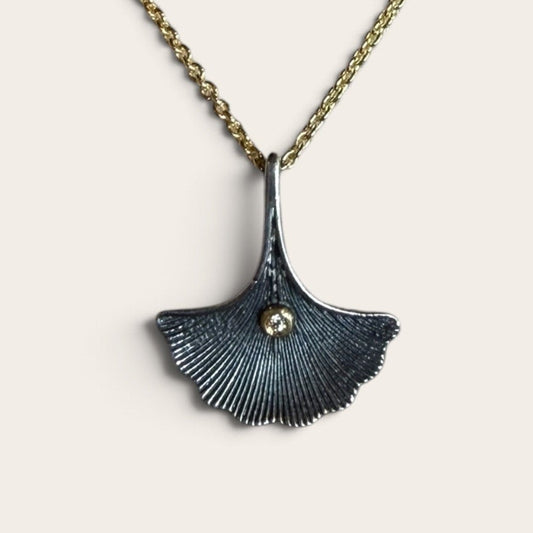 Ginkgo Flower Charm