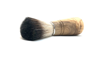 Luxury olive wood and vegan hair shaving brush