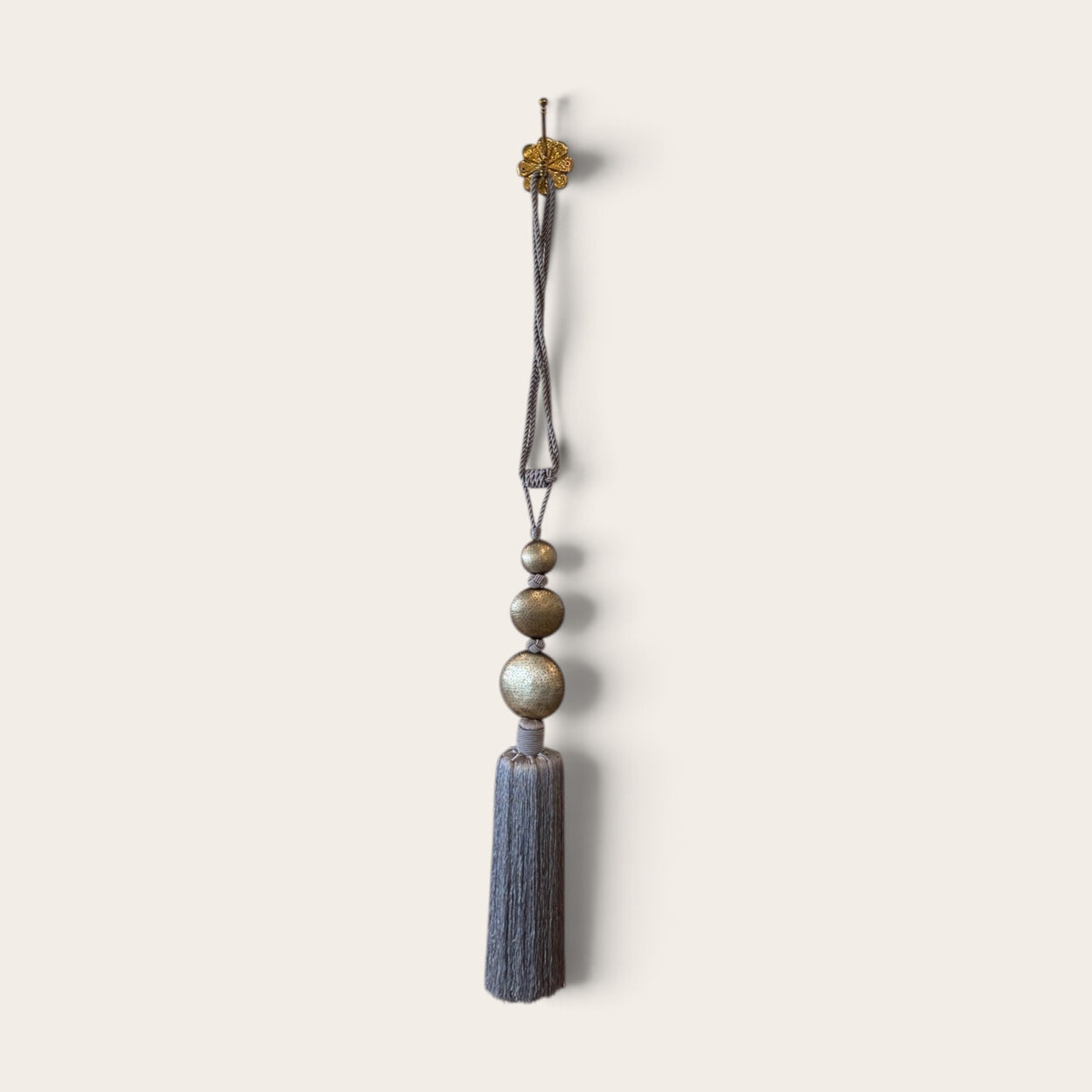 Cactus Silk Moroccan Tassel Gray