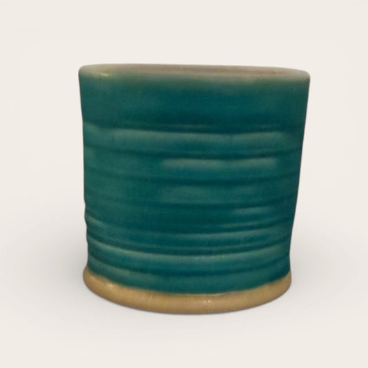 ap pottery small turquoise cup