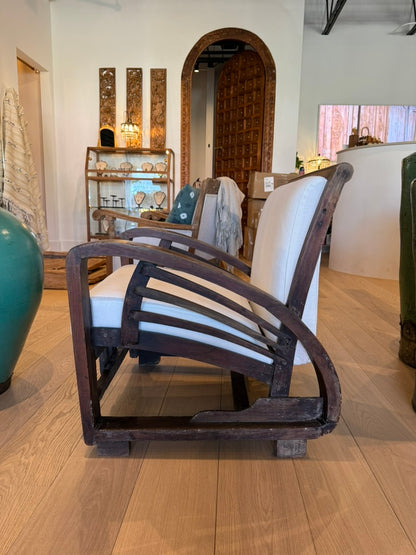 Antique Teak Occasional Armchair