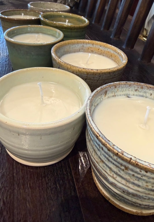 found. ap pottery candle
