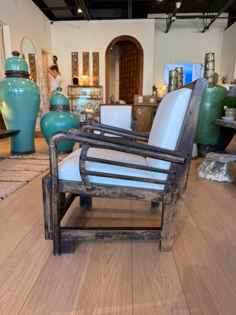 Antique Teak Occasional Armchair