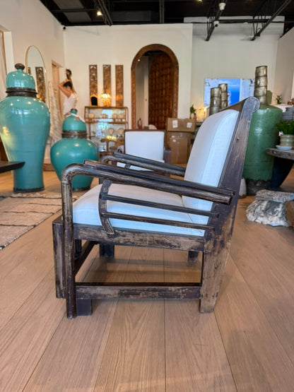 Antique Teak Occasional Armchair