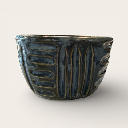 ap pottery small blue vessel