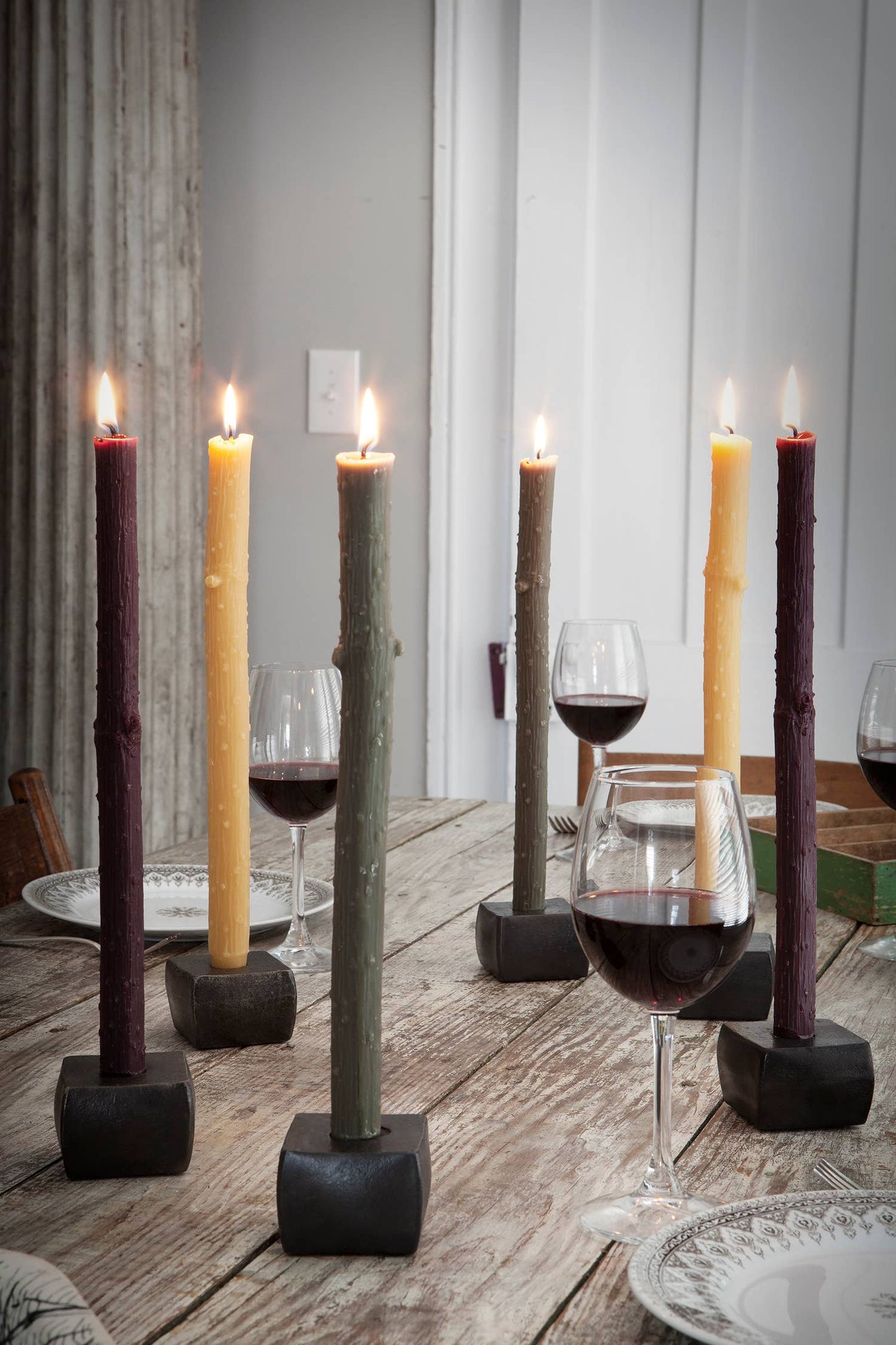 Hand Poured 12" Twig Taper Candles